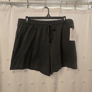 Terra & Sky Womens Green Jogger Shorts Size 1x Nwt